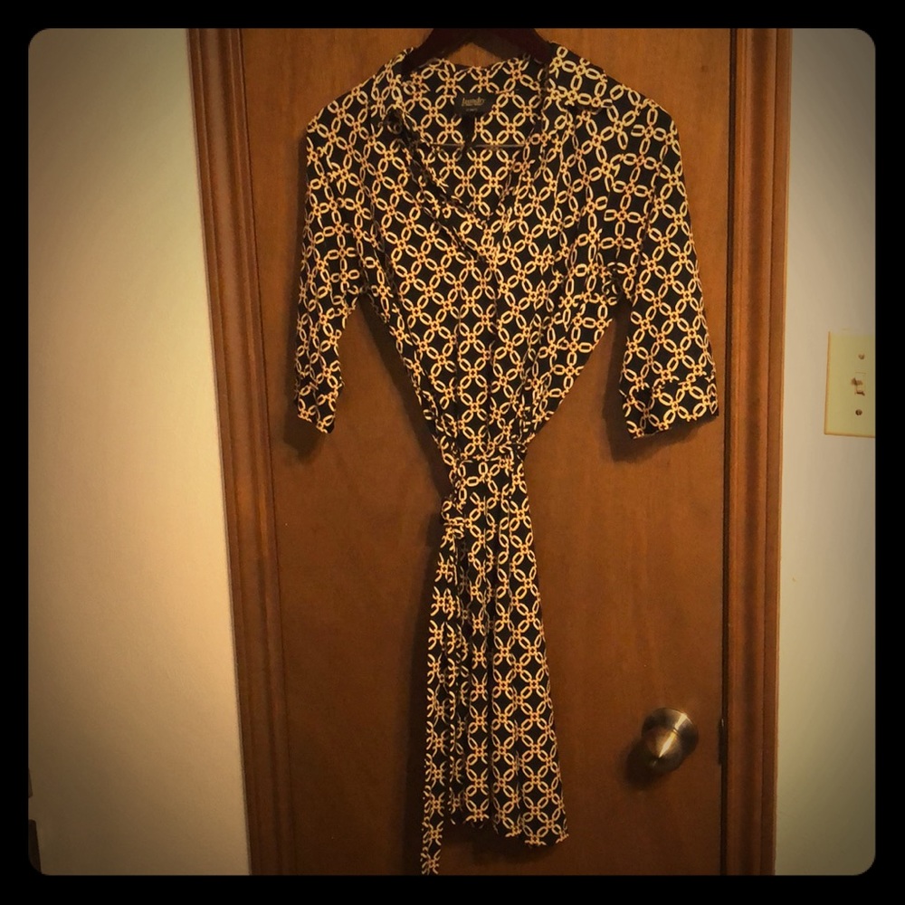 Laundry faux wrap dress
